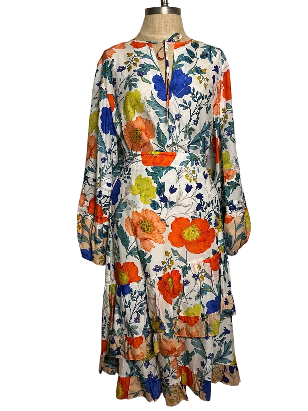 Kobi Halperin Cassie Ada Silk Cotton Floral 2 Piece Skirt Set Boho M L NWOT